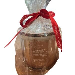 New Bath & Body Works White Barn Cinnamon Spiced Vanilla 3 Wick Candle 14.5 oz